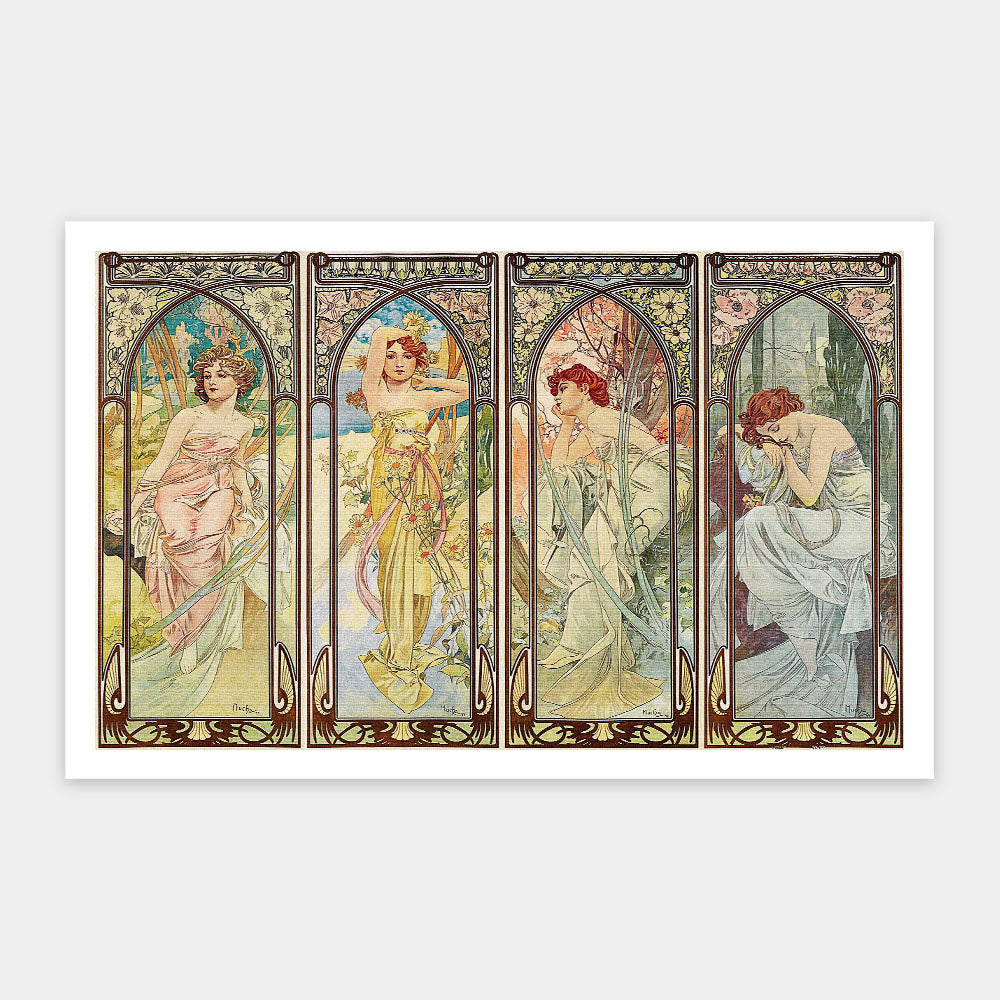 Alphonse Mucha - The Times of the Day (1000 pcs)