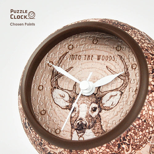 Puzzle Table Clock - Into the woods (145 pcs)