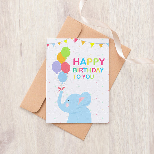 Puzzle Letter Card - Make a Wish