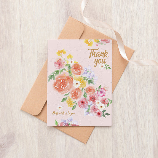 Puzzle Letter Card - Thank You