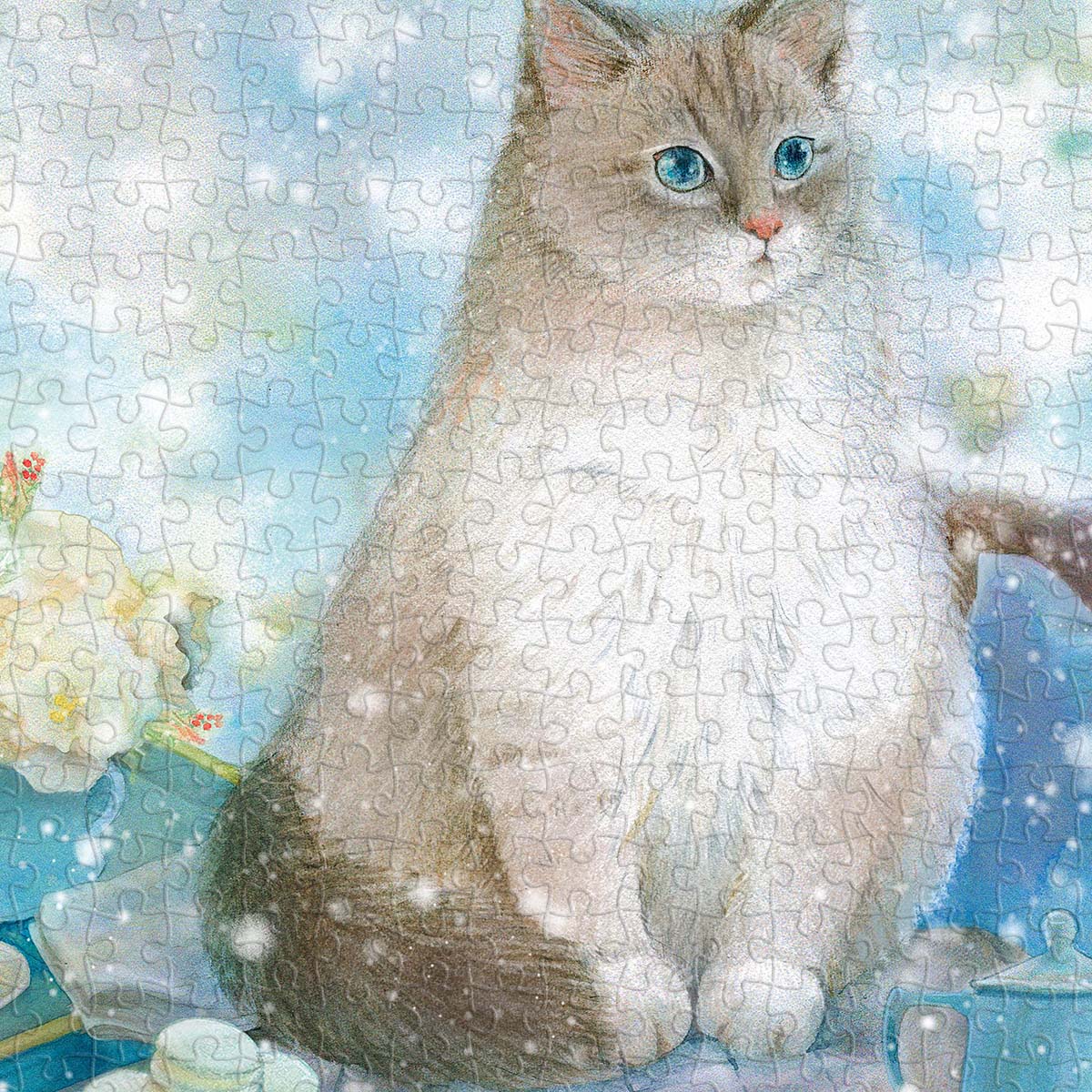 PieceRelax PieceClicks Puzzle 504 pcs | Jina - A snow cat (U1052)
