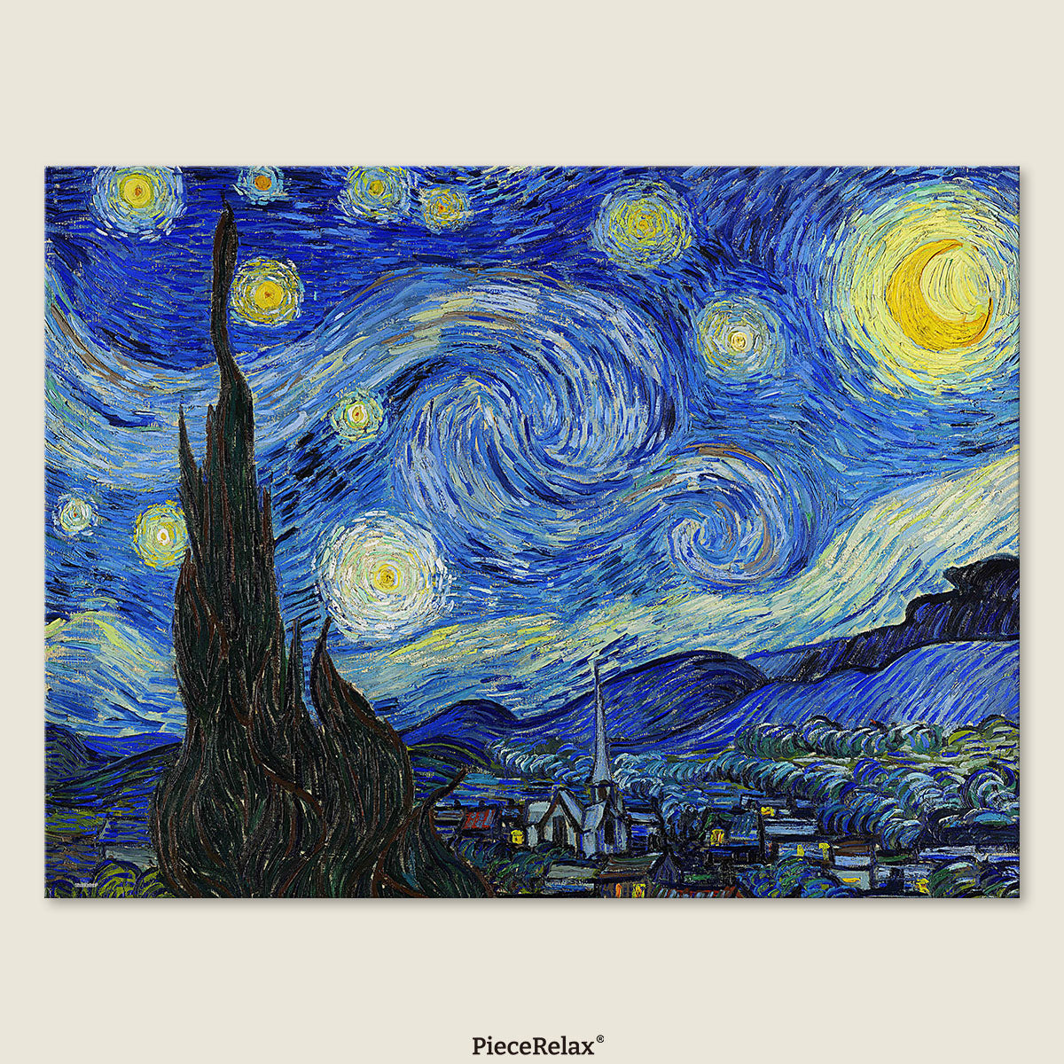 PieceRelax PieceClicks Puzzle 1008 pcs | Vincent Van Gogh - The Starry Night (U1107)