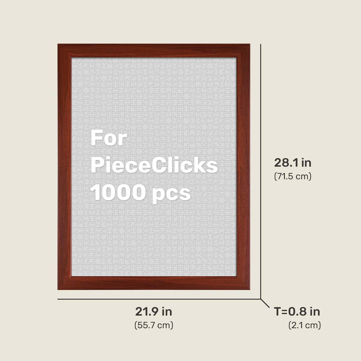 PieceRelax PieceClicks Frame - Dark Maple (1008 pcs) (W1262)