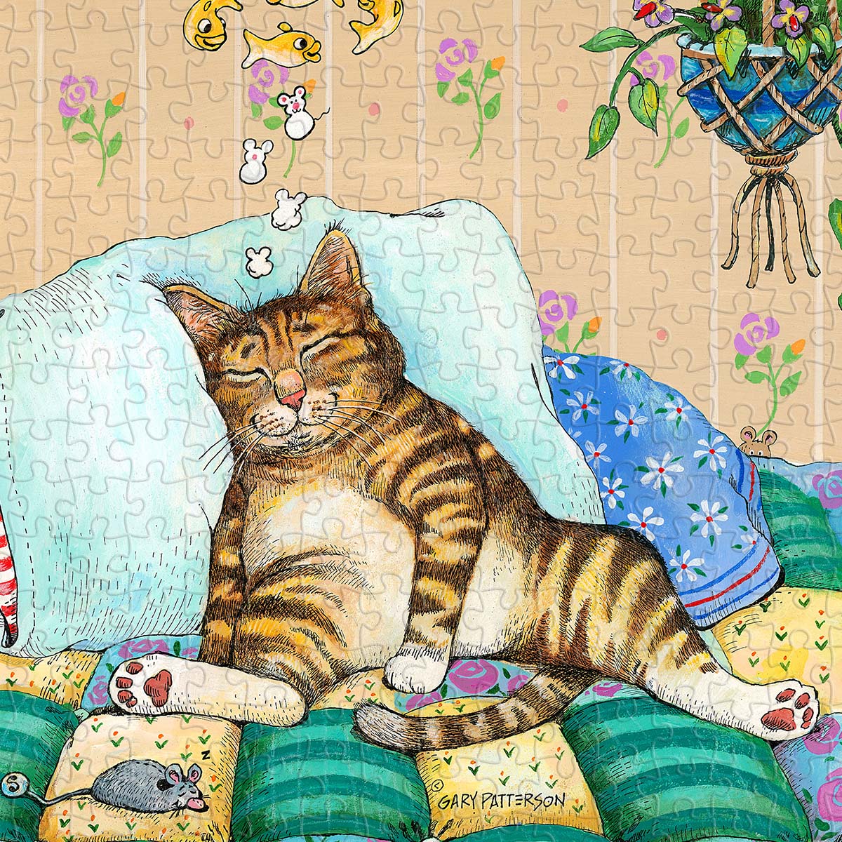 PieceRelax PieceClicks Puzzle 504 pcs | Gary Patterson - Cat Nap (U1061)