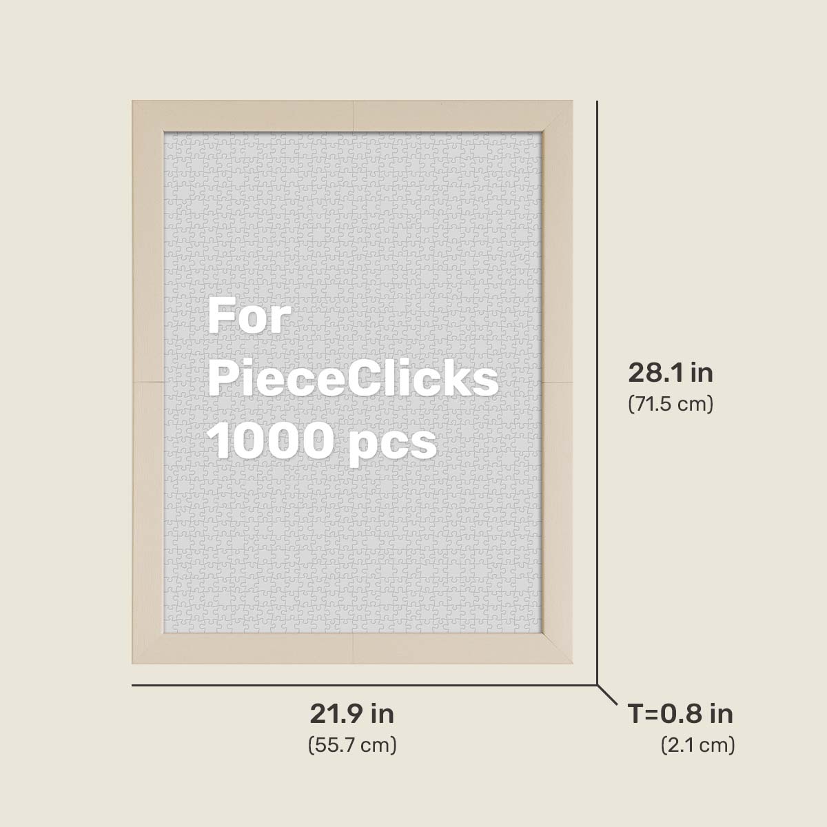 PieceRelax PieceClicks Frame - Oatmeal (1008 pcs) (W1261)