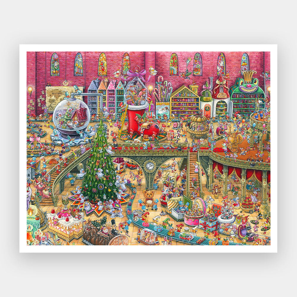 PieceRelax Showpiece Puzzle 2000 pcs | Shinji Yamamoto - Christmas Factory (H3647)