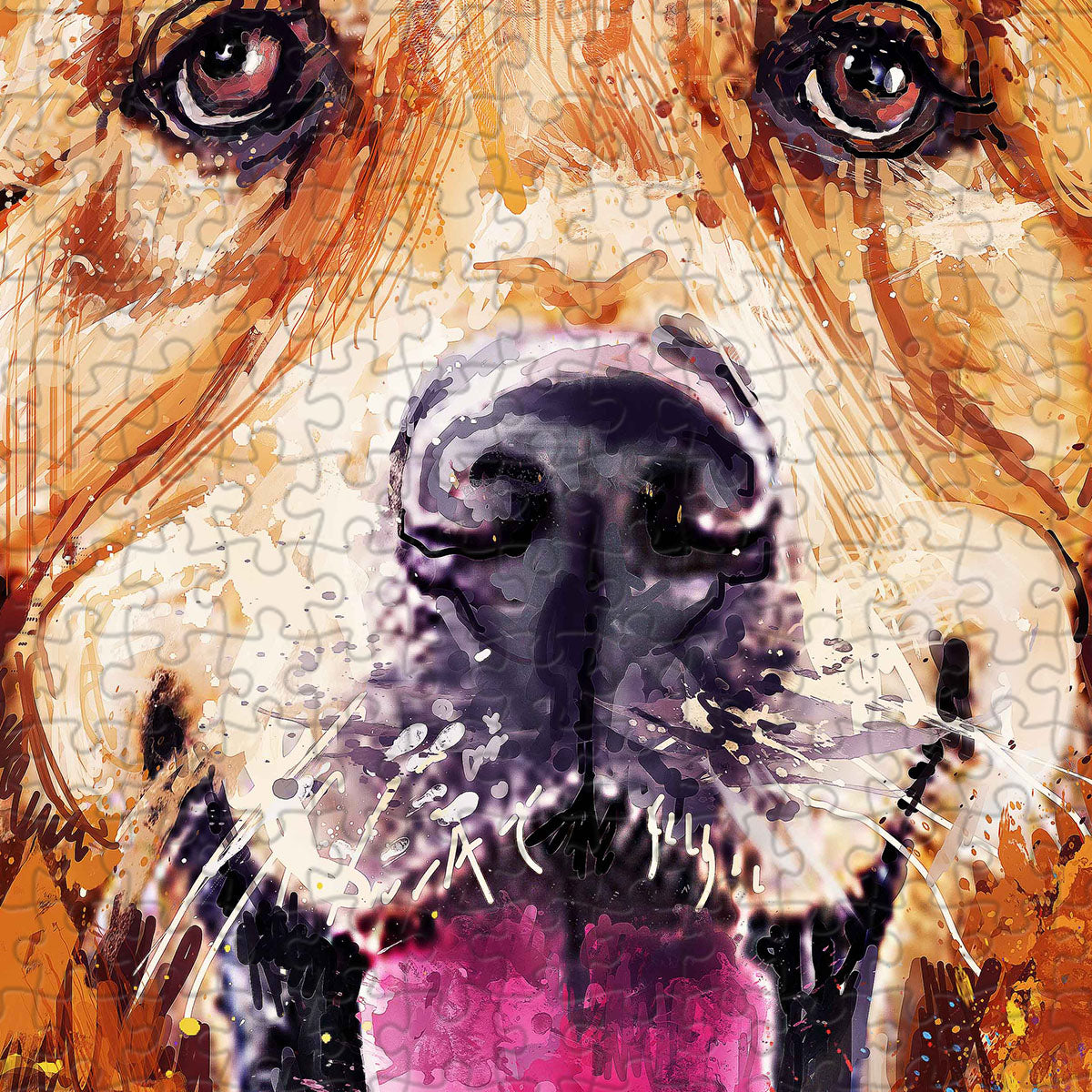 PieceRelax PieceClicks Puzzle 756 pcs | Frank Harris - Golden Retriever (U1100)