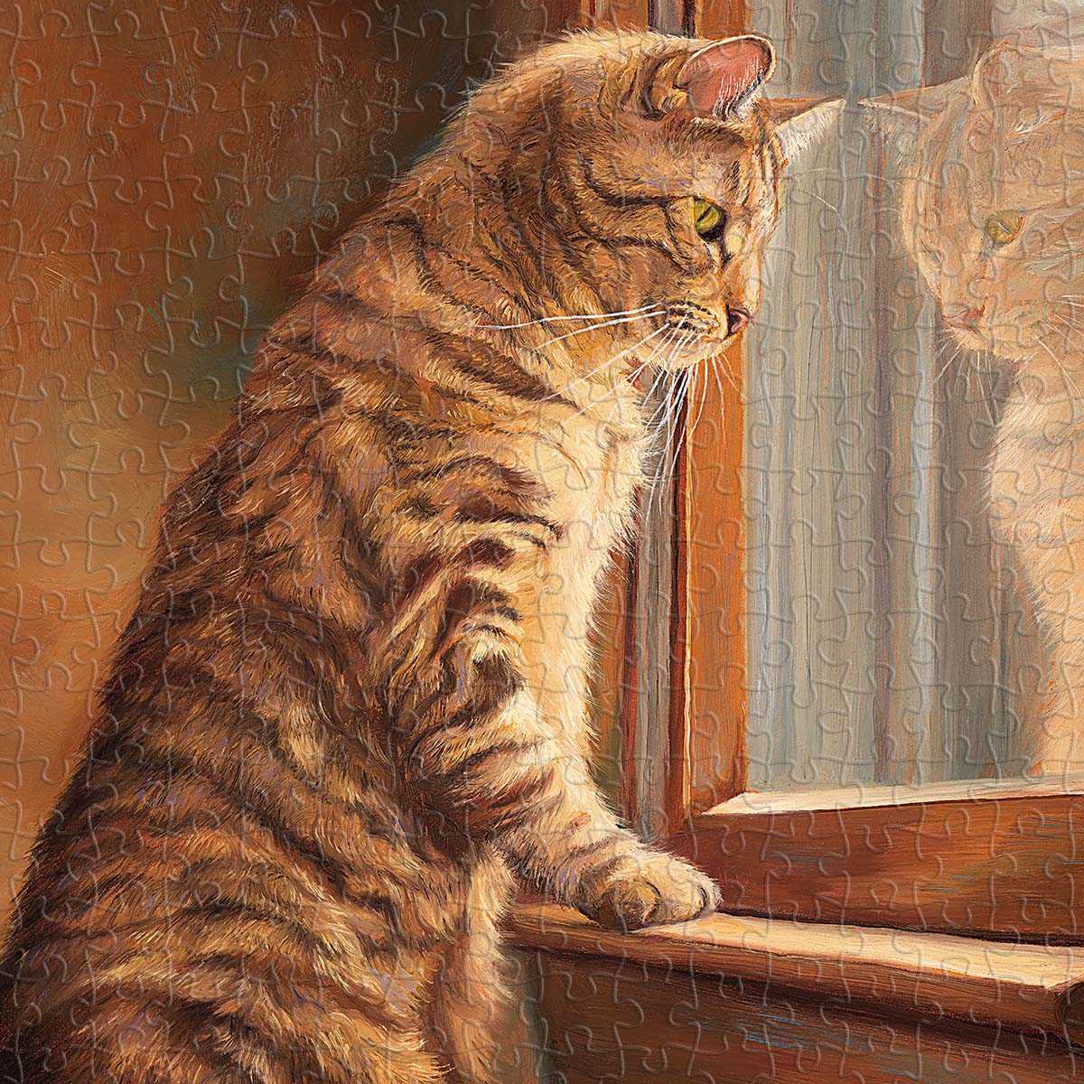 PieceRelax PieceClicks Puzzle 504 pcs | Lucie Bilodeau - Peering Out the Window (U1054)