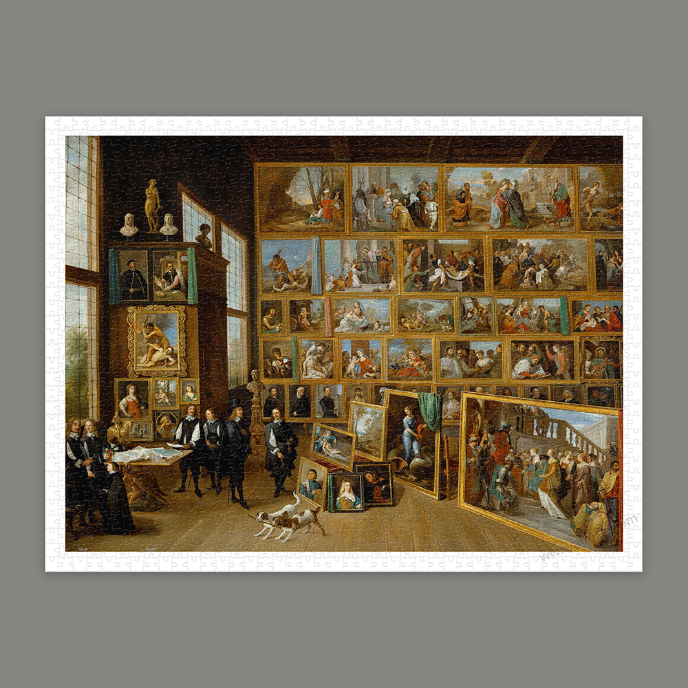 Pintoo Showpiece Puzzle 1200 pcs | David Teniers - Archduke Leopold William in his Gallery at Brussels (H4137)
