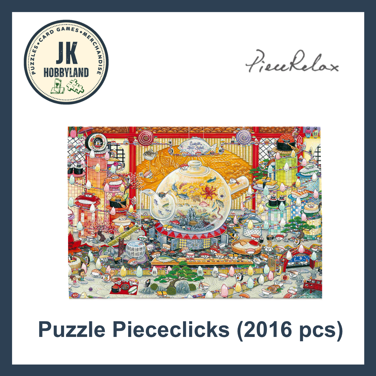 PieceRelax PieceClicks Puzzle 2016 pcs | Shinji Yamamoto - International Sushi Day (U1192)