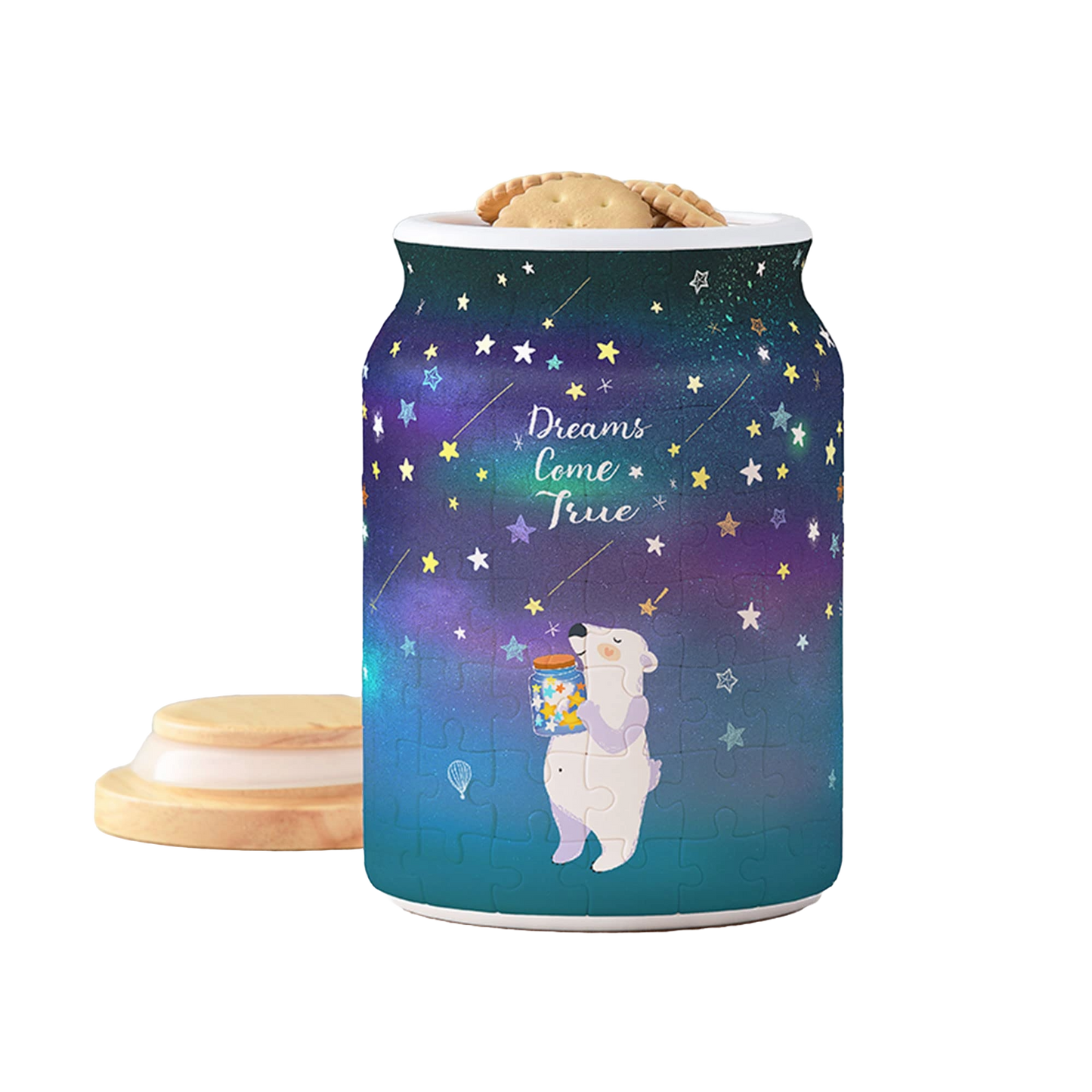 Pintoo Puzzle Large Jar - Dreams Come True  (128 pcs) | JK