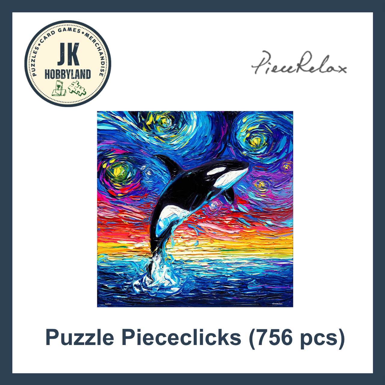 PieceRelax PieceClicks Puzzle 756 pcs | Aja Trier - Orca Night (U1101)
