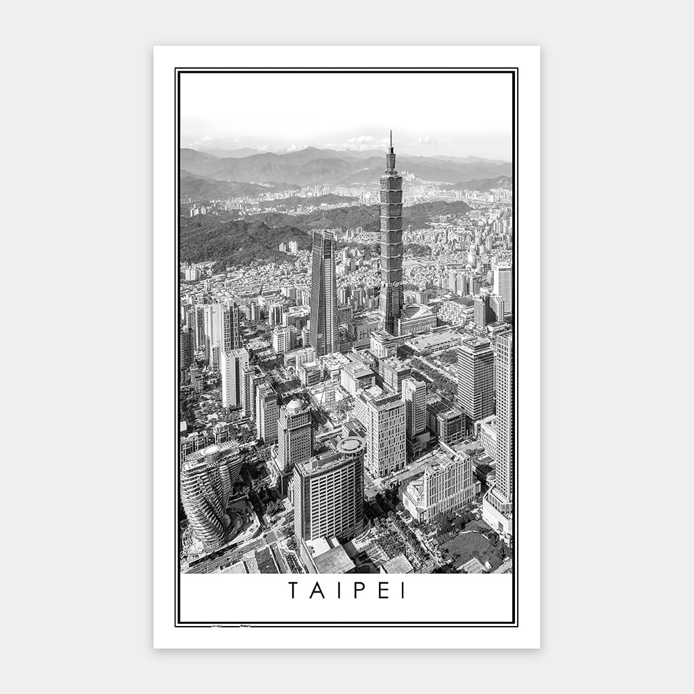 Pintoo Showpiece Puzzle 1000 pcs | Black and White - Taipei (H2612)