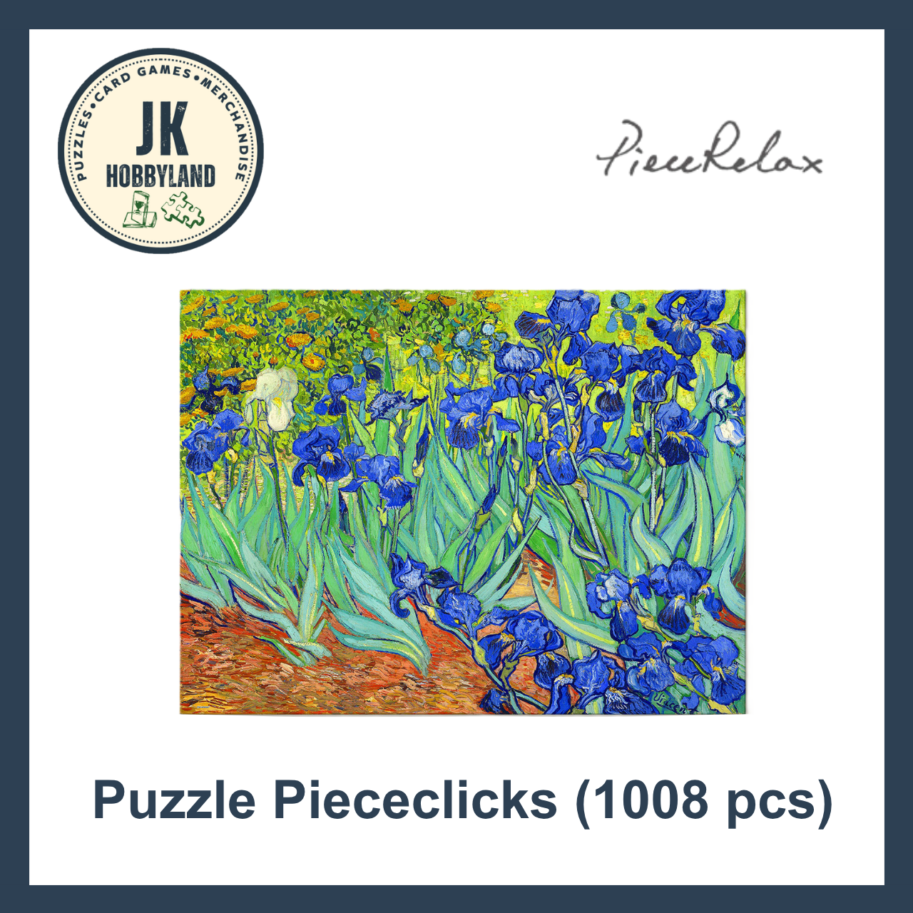PieceRelax PieceClicks Puzzle 1008 pcs | Vincent Van Gogh - Irises (U1111)