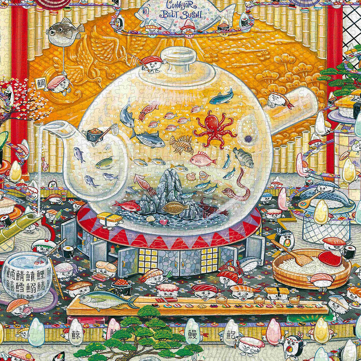 PieceRelax PieceClicks Puzzle 2016 pcs | Shinji Yamamoto - International Sushi Day (U1192)