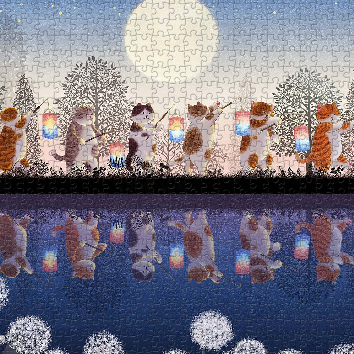 PieceRelax PieceClicks Puzzle 756 pcs | Nyangsongi - Cats Night Tour (U1056)