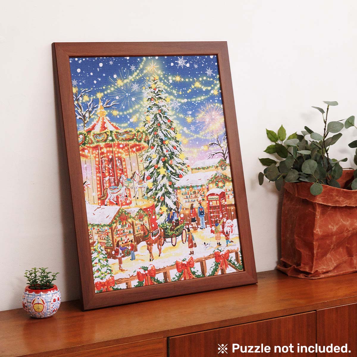 PieceRelax PieceClicks Frame - Dark Maple (1008 pcs) (W1262)
