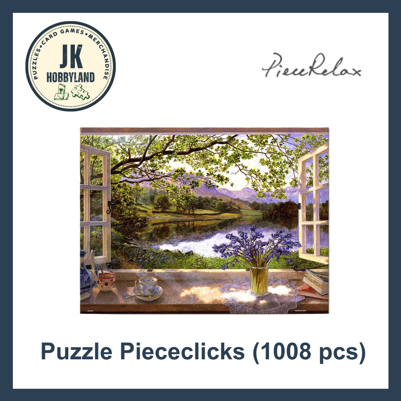 PieceRelax PieceClicks Puzzle 1008 pcs | Stephen Darbishire - The First Bluebells (U1132)