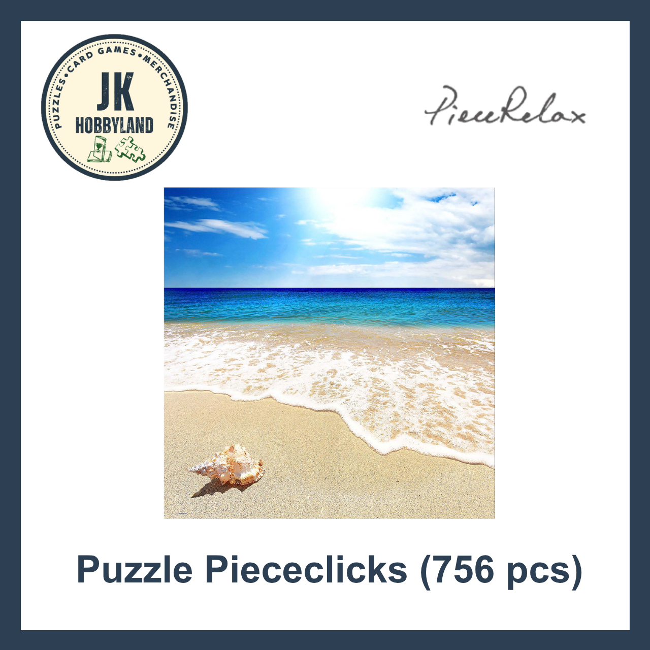 PieceRelax PieceClicks Puzzle 756 pcs | Seashell on the Beach (U1136)