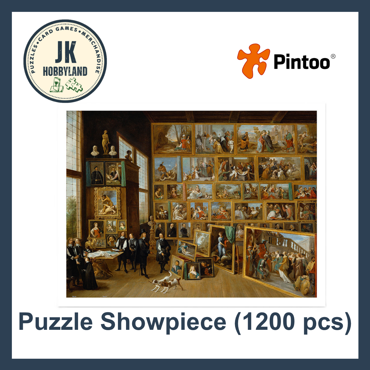 Pintoo Showpiece Puzzle 1200 pcs | David Teniers - Archduke Leopold William in his Gallery at Brussels (H4137)