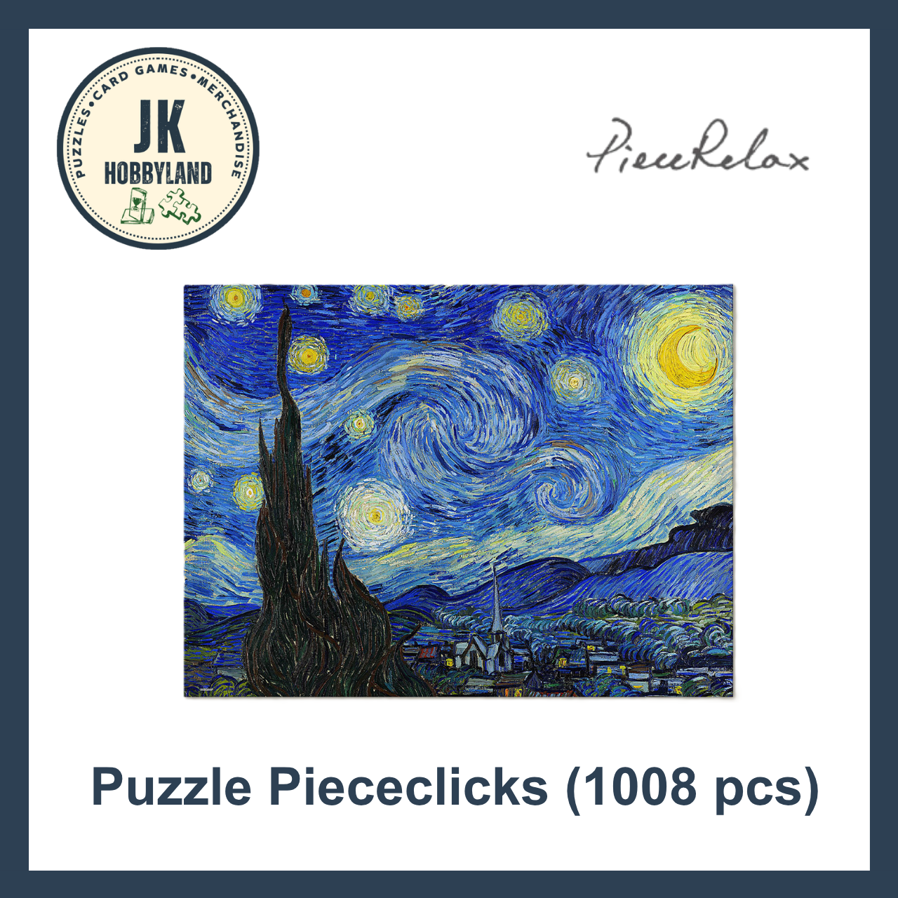 PieceRelax PieceClicks Puzzle 1008 pcs | Vincent Van Gogh - The Starry Night (U1107)
