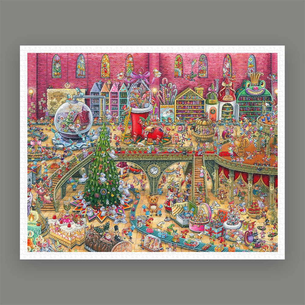 PieceRelax Showpiece Puzzle 2000 pcs | Shinji Yamamoto - Christmas Factory (H3647)