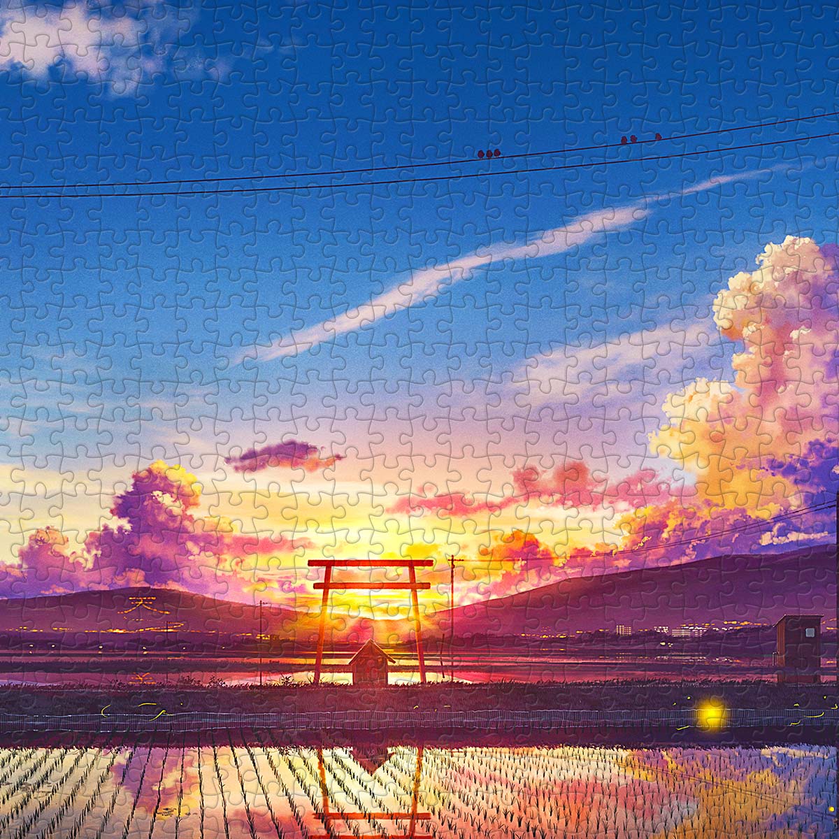 PieceRelax PieceClicks Puzzle 1008 pcs | ペい - Sunset of Shinden (U1045)