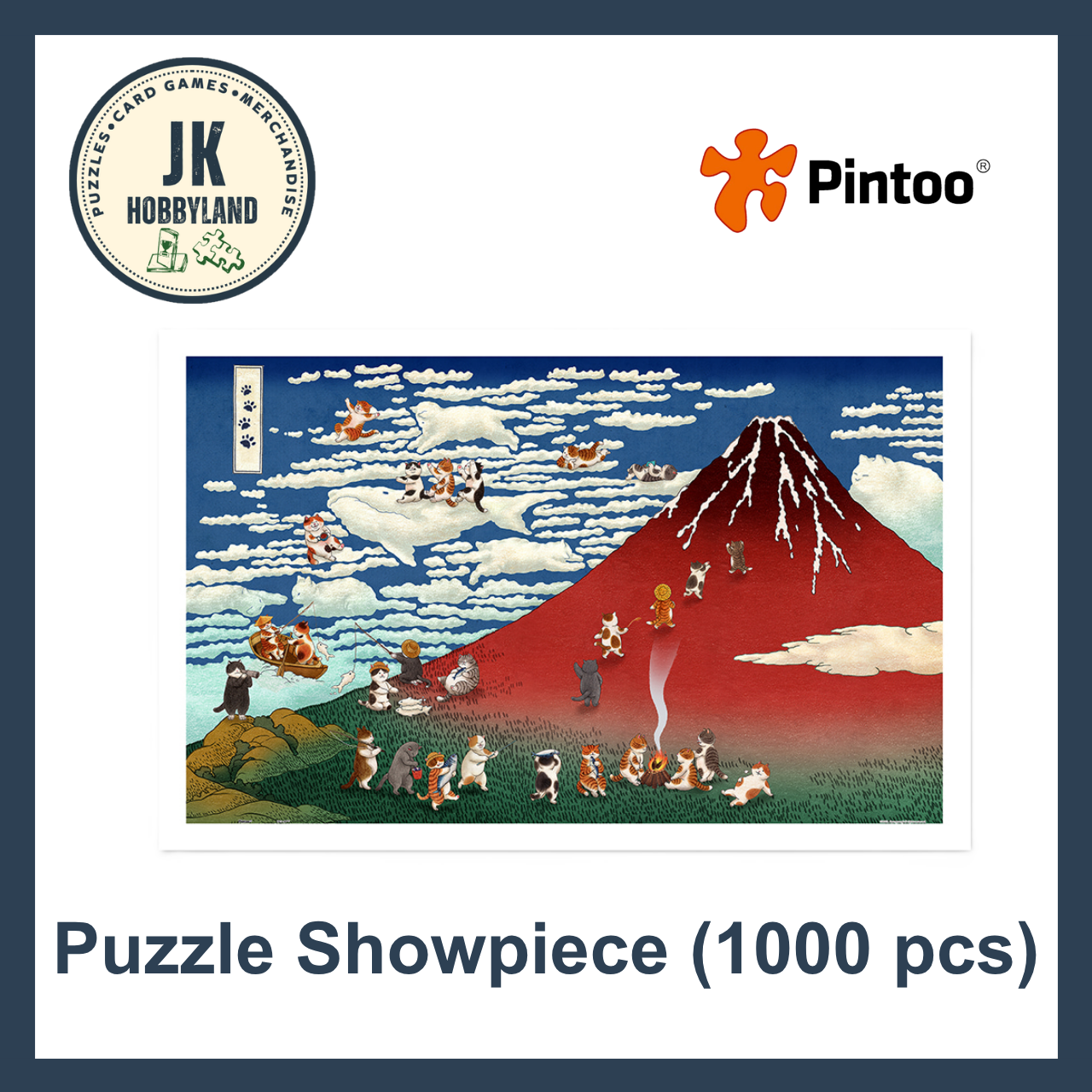 Pintoo Showpiece Puzzle 1000 pcs | Nyangsongi - Cat Wind, Clear Morning (H4193)