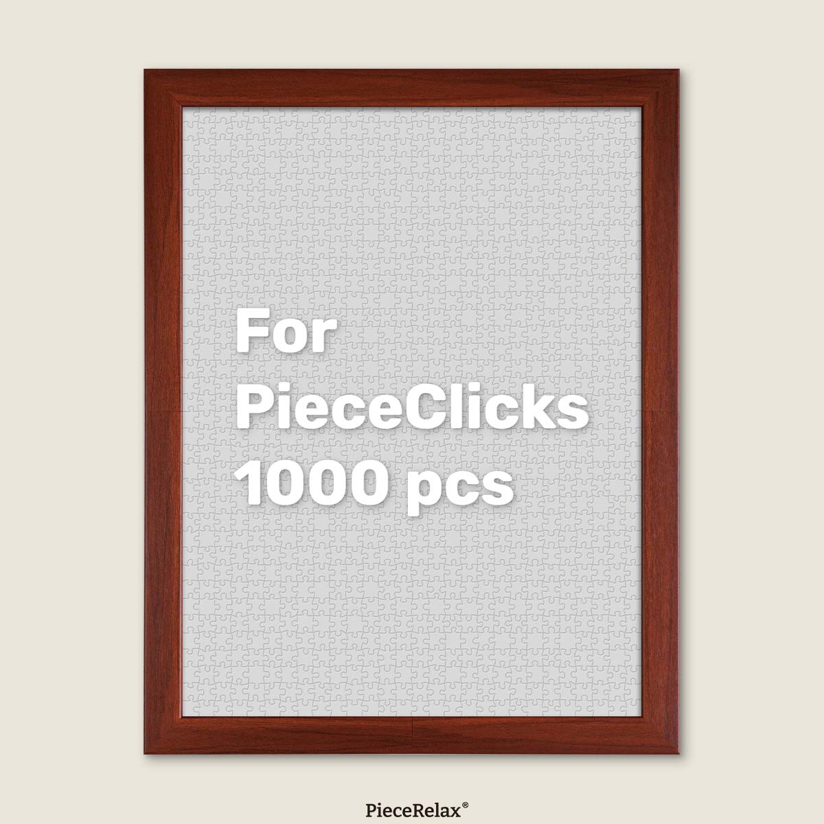 PieceRelax PieceClicks Frame - Dark Maple (1008 pcs) (W1262)