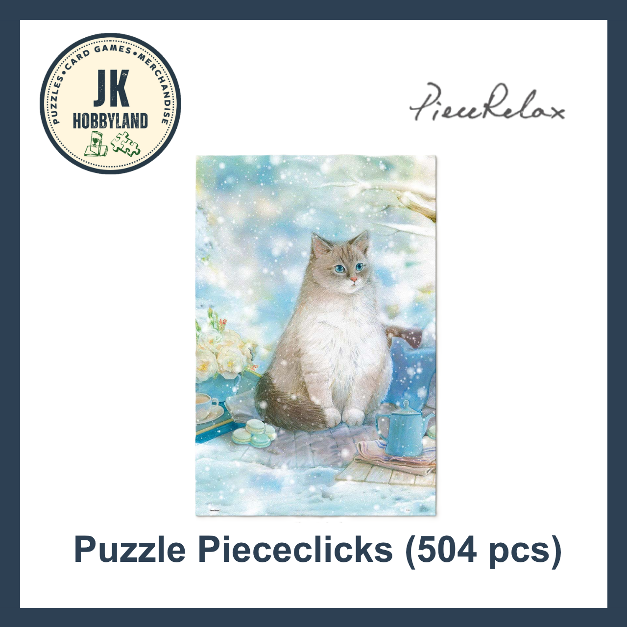PieceRelax PieceClicks Puzzle 504 pcs | Jina - A snow cat (U1052)