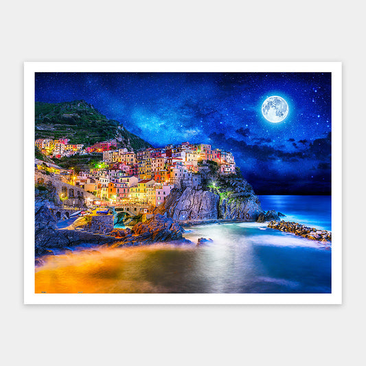 Starry Night of Cinque Terre, Italy (H2056) | 1200 pcs