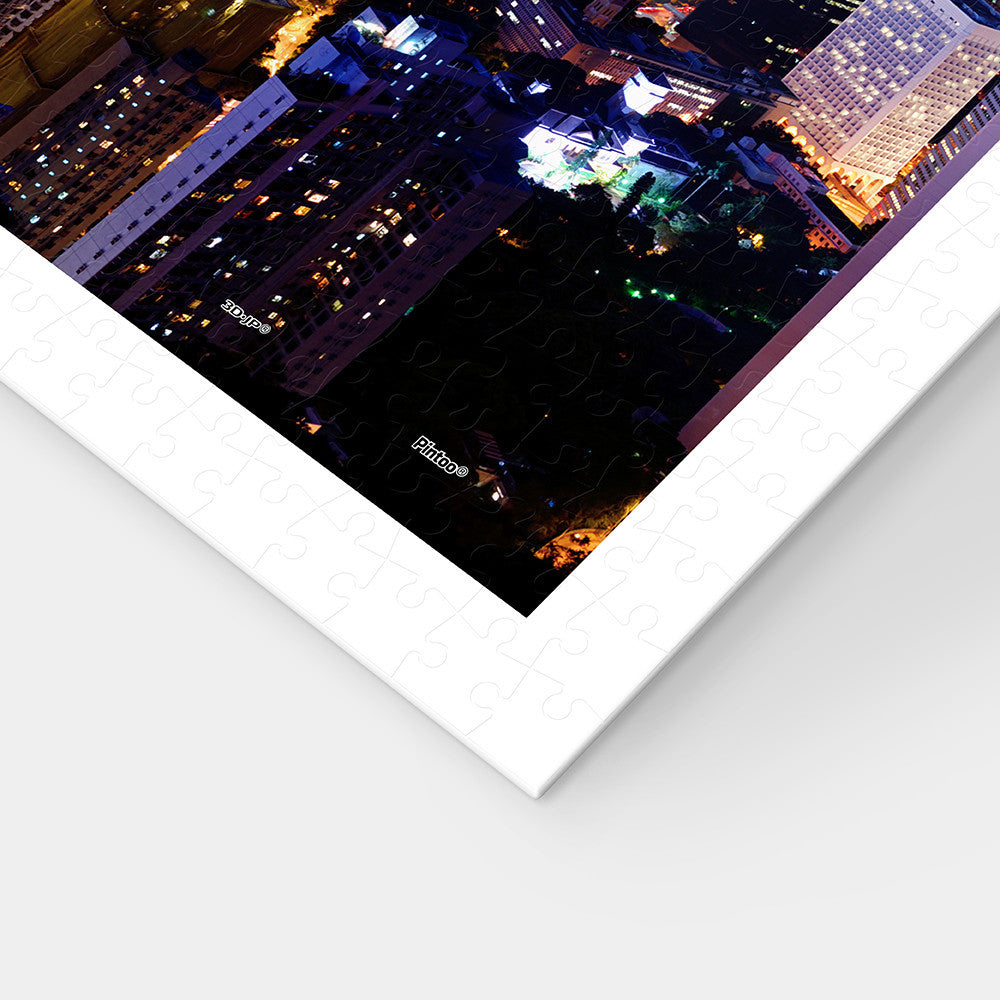 Aerial view of Hong Kong Victoria Harbor at night (H2089) | 1000 pcs