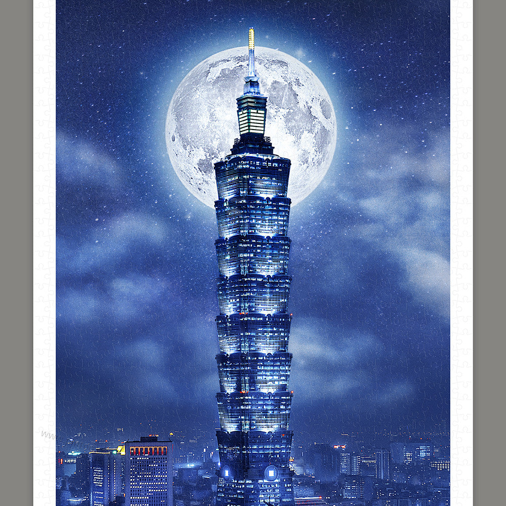 Moon Night Series - Taipei Skyline
