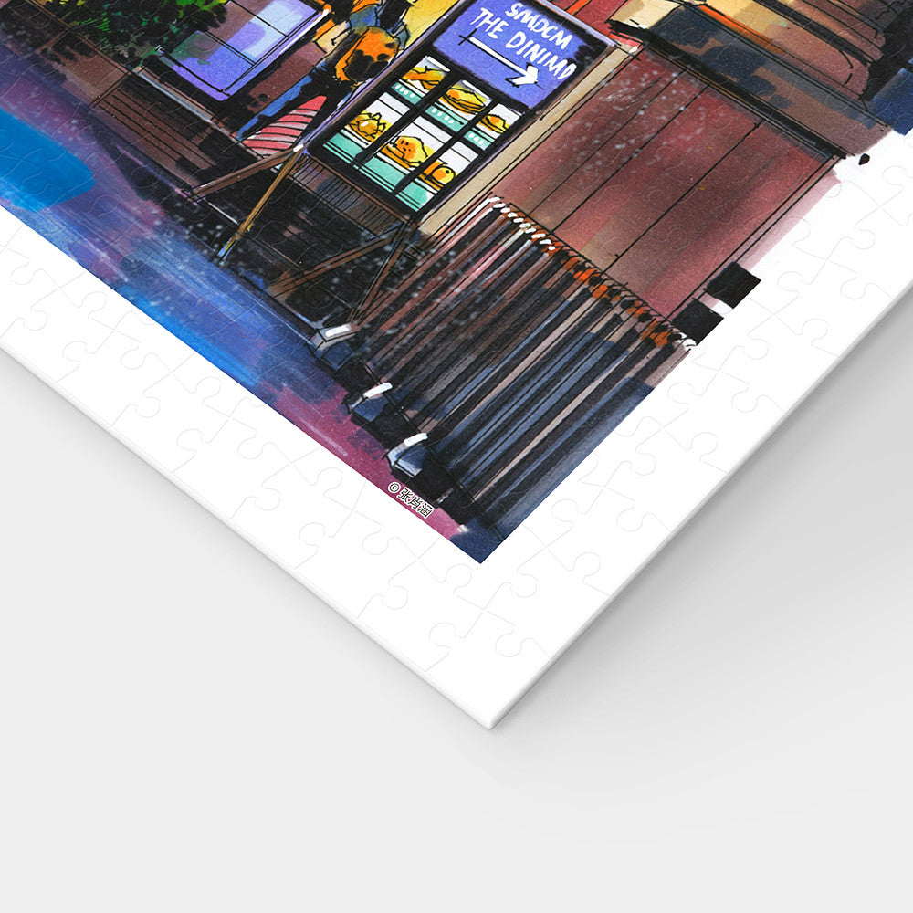 Neon Flashes on a Rainy Night