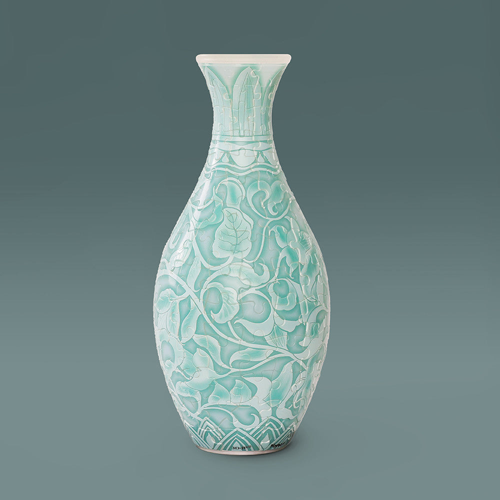 Blue and White-Glazed Relief Vase (S1036) | 160 pcs